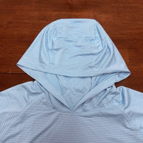 Huk Fishing A1A Performance Hoodie Light Blue Men's Medium New with Tag UPF 50+ - Picture 8 of 13